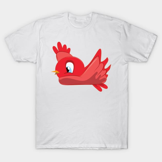 Cute cartoon Bird T-Shirt by nickemporium1